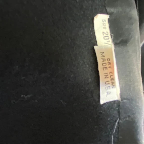 Vintage 70’s ILGWU Black Wool Double Breasted Pea Coat XL - Picture 11 of 11